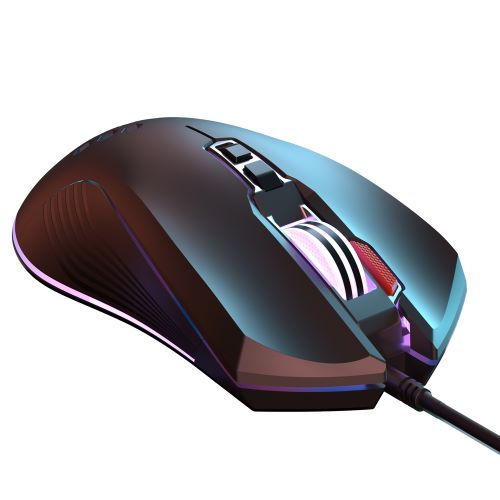 Mouse cu fir pentru joc XO-M3 Wolf Warriors RGB foto 1