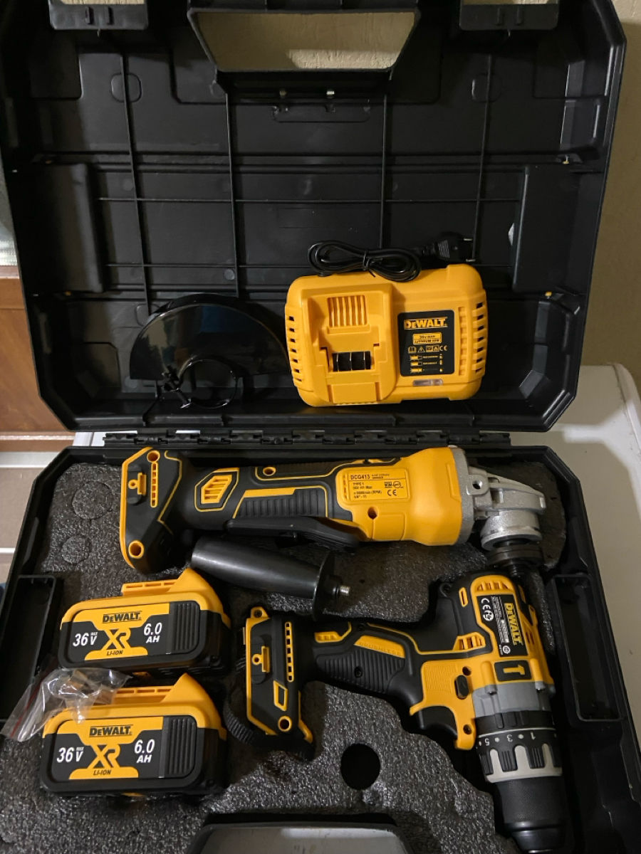Набор DeWALT шуруповерт + болгарка foto 1