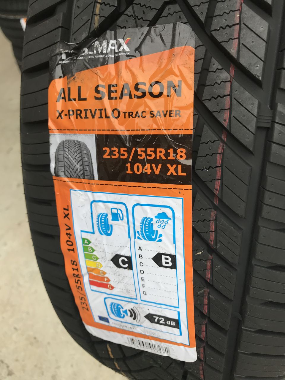 235/55 R18 Tracmax Trac Saver (4 seasons)/ Доставка, livrare toata Moldova foto 1