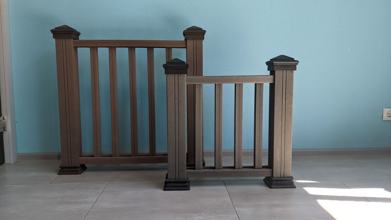 Balustradă din lemn plastifiat, Перила из ДПК foto 1