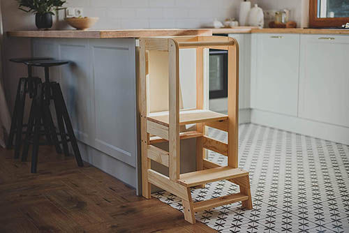 Turn montessori Natural Wood/  Башня Mонтессори фото 3