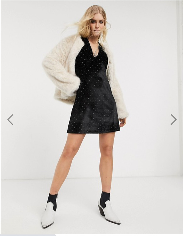 бархатное платье asos S-M новое