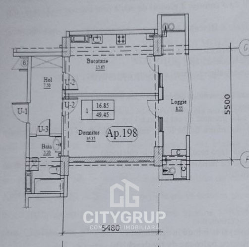 Apartament cu 1 cameră, 49 m², Botanica, Chișinău foto 1