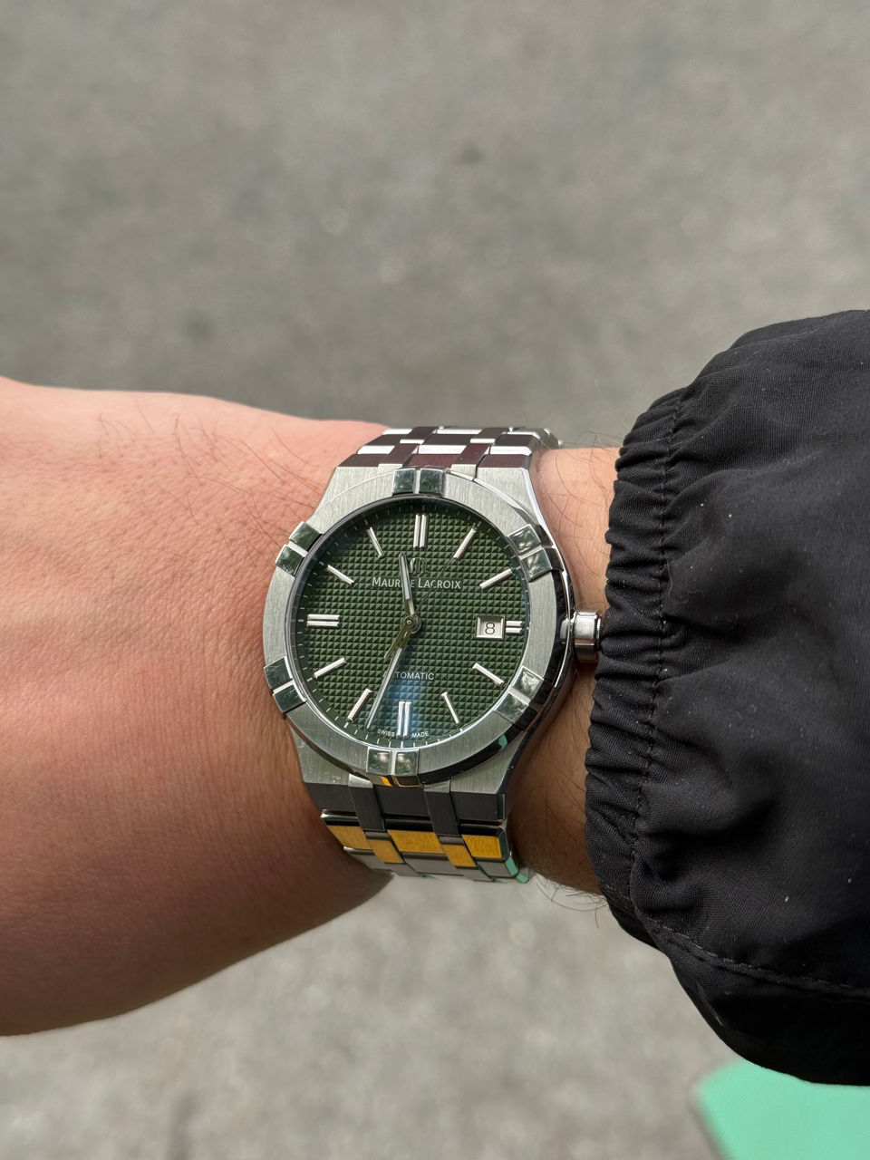 Maurice Lacroix Aikon 42mm Green Automatic Mechanical Date Watch Часы Ceas RRP 2050 Euro фото 3