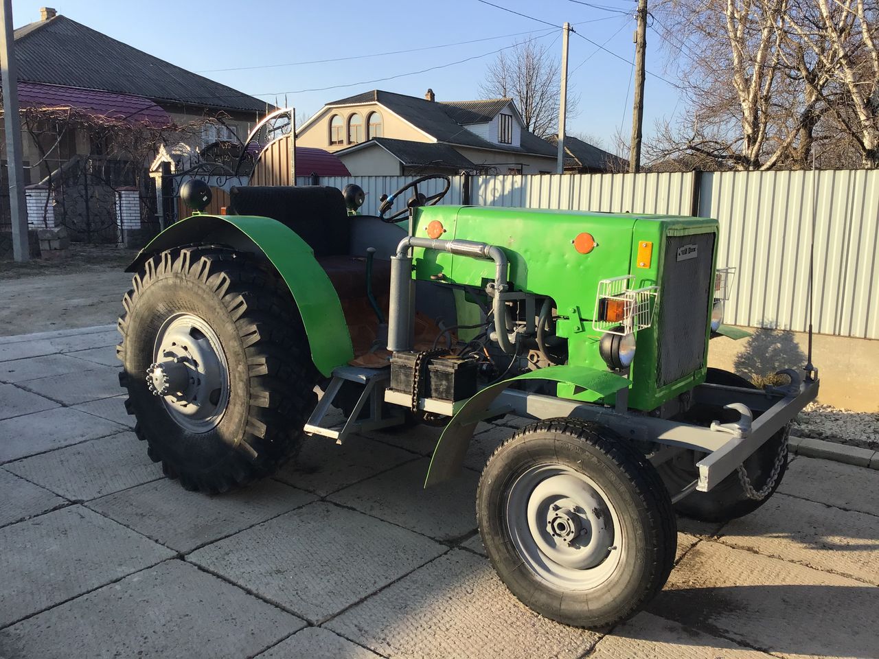 Самодельный трактор с мотором от мерседеса