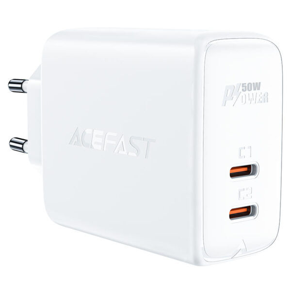 Acefast A29 Pd50w Gan (usb-c+usb-c) Încărcător Cu Două Porturi foto 3