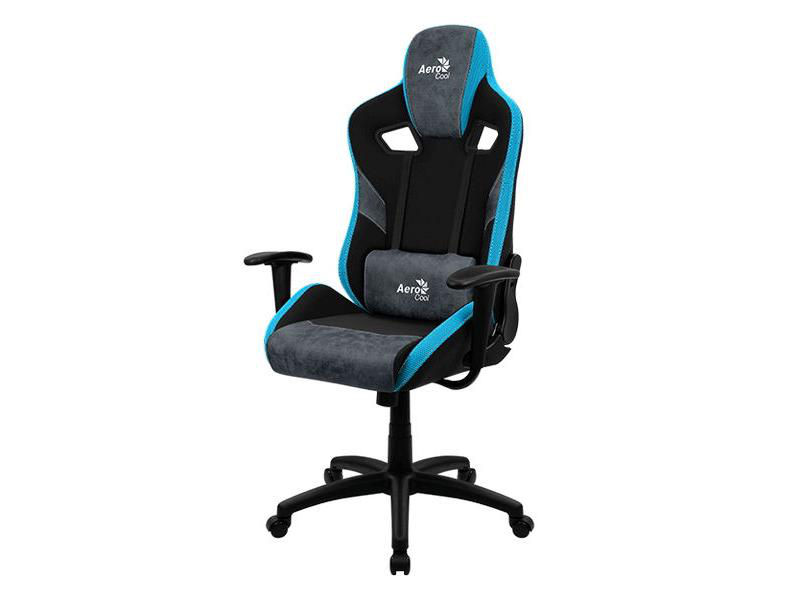 Gaming Chair Aerocool Count Steel Blue, User Max Load Up To 150Kg / Height 165-180Cm foto 2