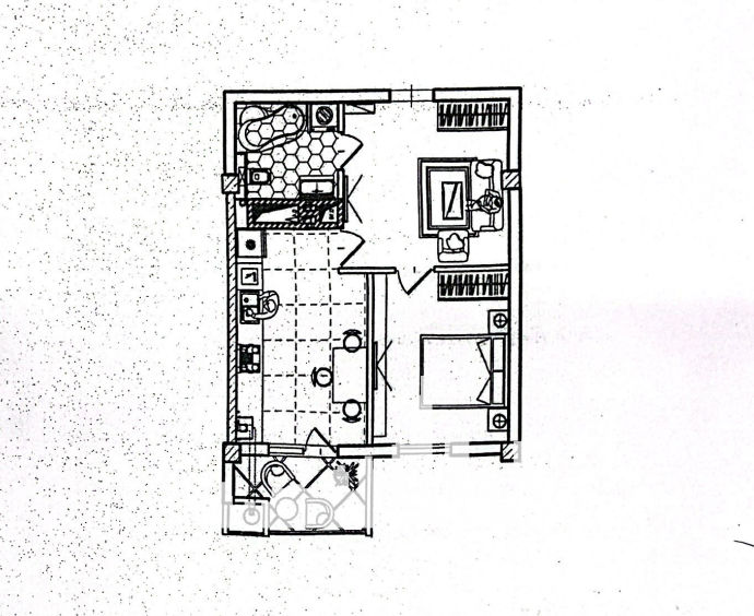 Apartament cu 1 cameră, 49 m², Telecentru, Chișinău foto 2