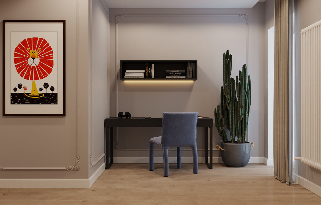 Design interior/ stil clasic/ 70m2/ proiect de apartament cu 3 dormitoare / construcții/ renovări foto 5