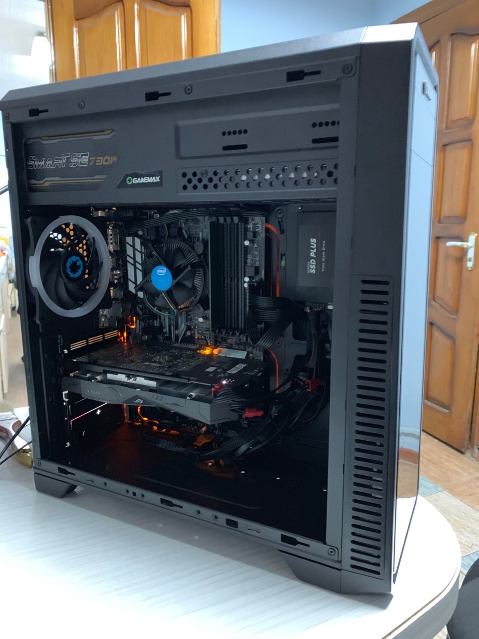 Бюджетный игровой компьютер intel pentium 3300mhz g4400 8gb ram vga asus  rog strix rx470 4gb ssd128g