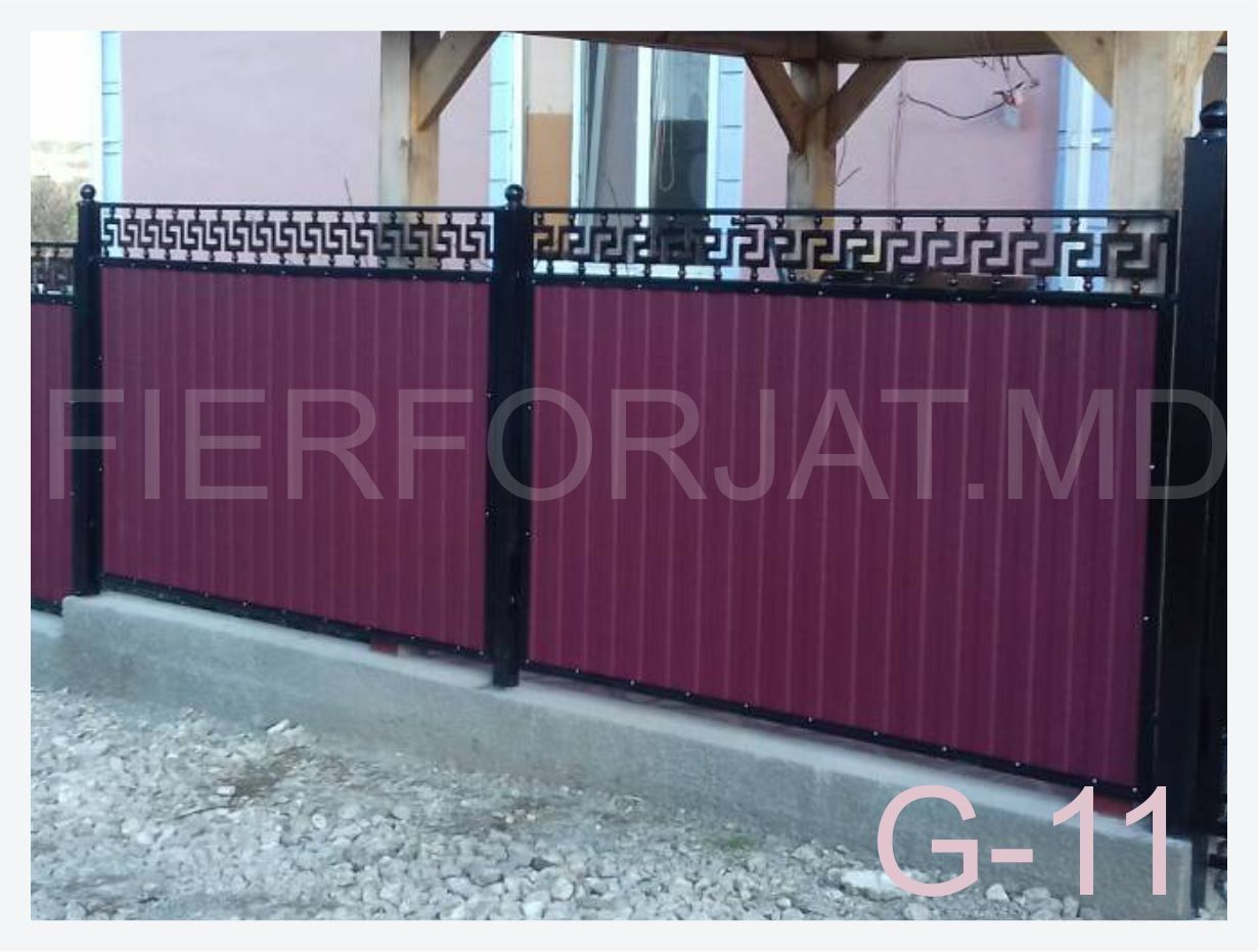 Gard din metal,profnastil , fier forjat foto 4