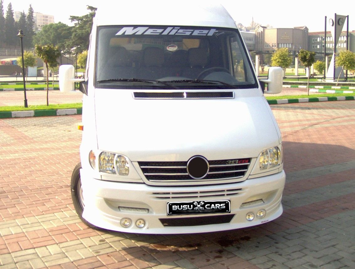 Передний бампер под покраску (стекловолокно) W901 - Mercedes Sprinter W901-W905 1995-2006 foto 1