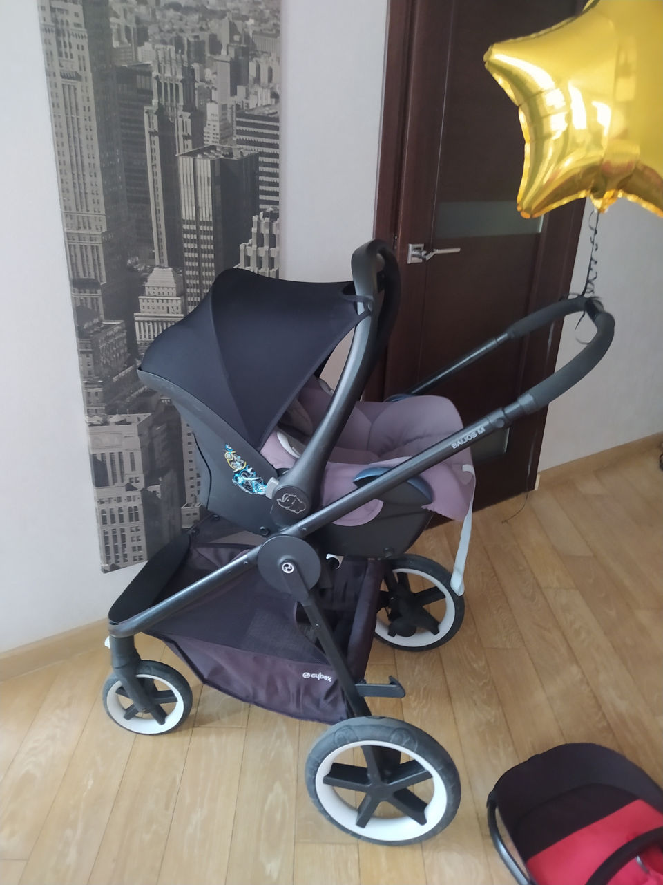 Автолюлька на коляску Cybex, Stokke с базой Изофикс