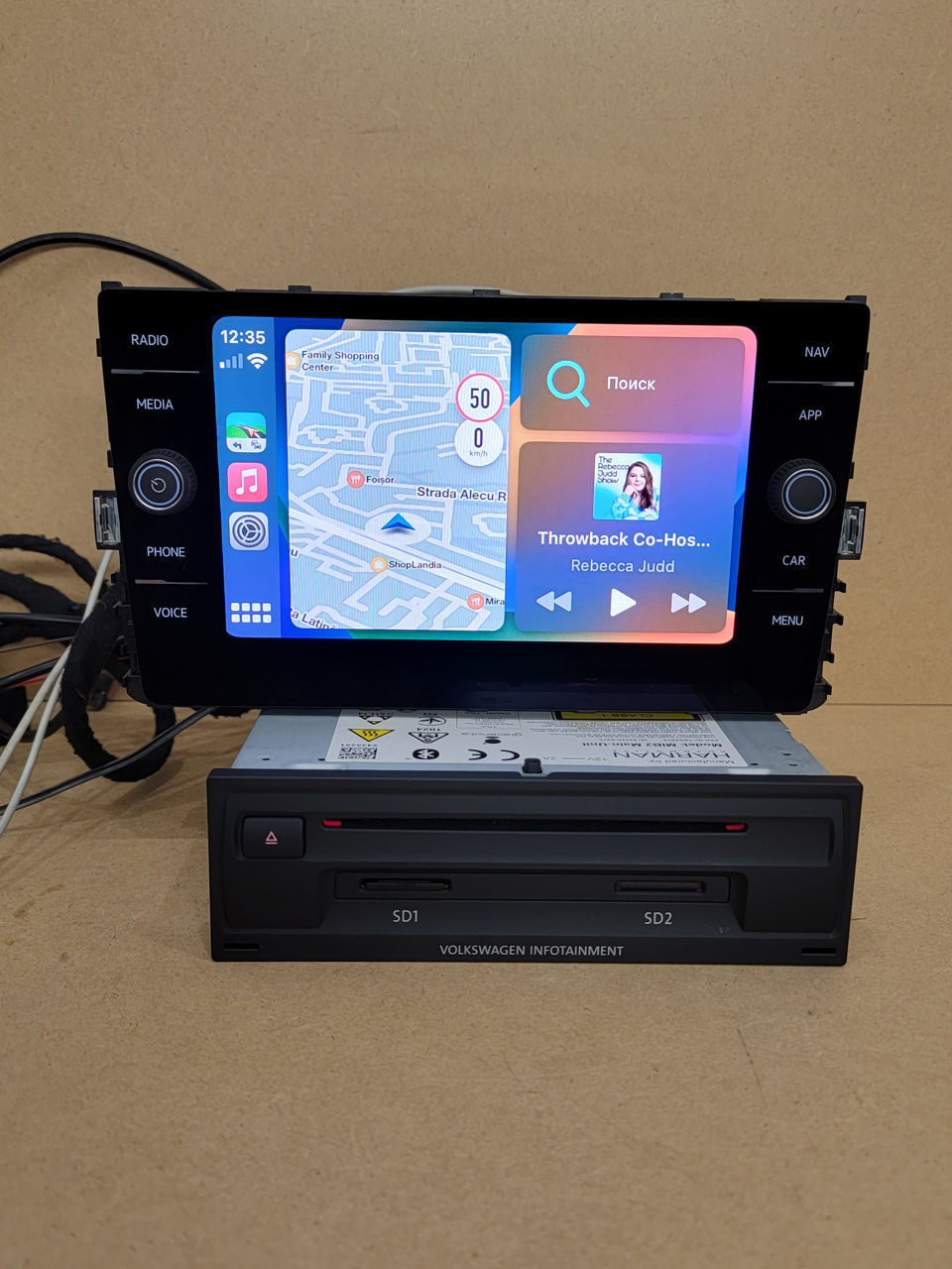 Monitor 8" 9.2" Discover PRO MIB2 MIb 2.5 Harman STD2 Touch Carplay  G7 G 7.5 Passat B8 Tiguan Jetta foto 3