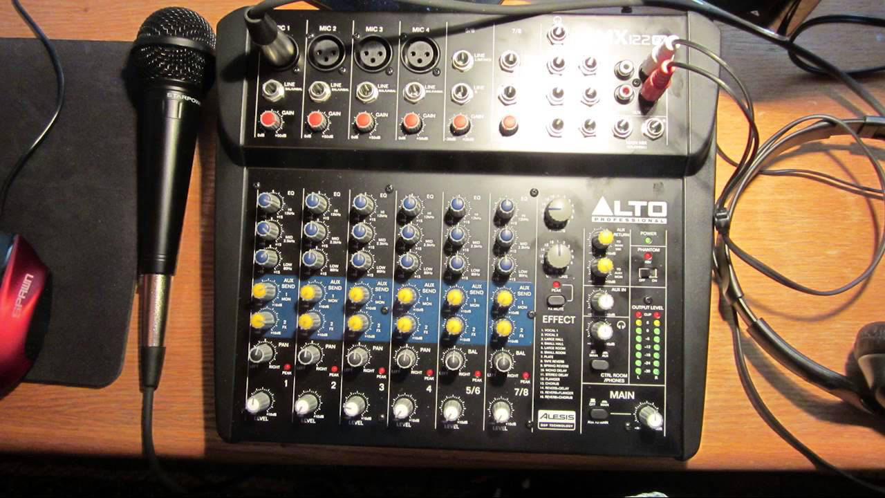 Mixer pentru muzică Alto ZMX122FX foto 0