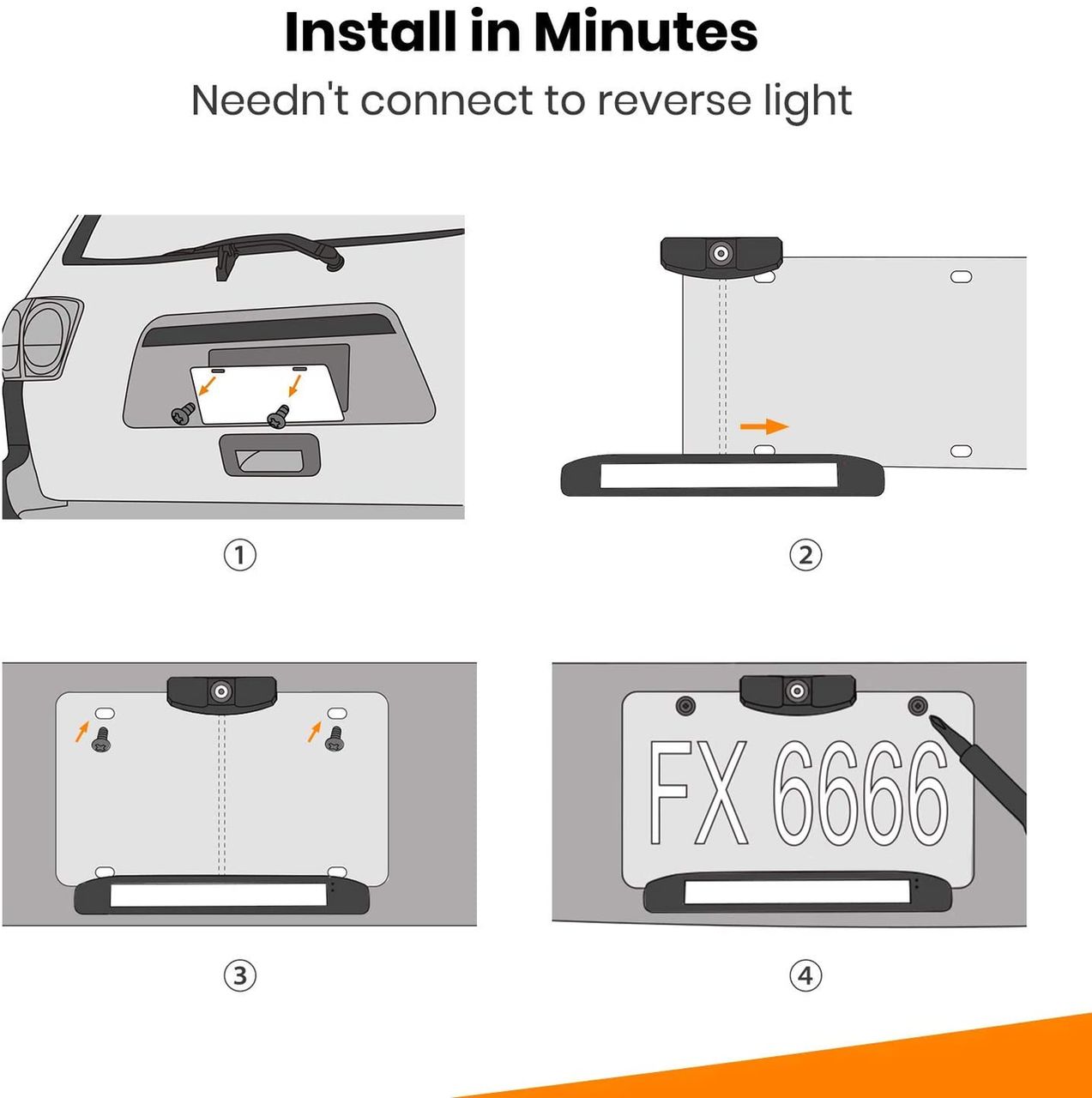 Wireless Parking Video Registrator Pe Lumina Solara fara cablu видеорегистратор camera bord foto 5