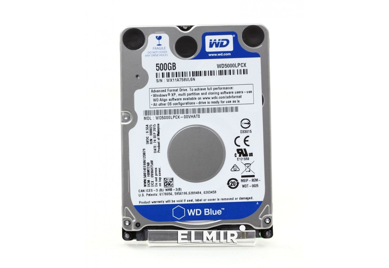 Продаю hdd western digital 500gb для ноутбуков тонкий новый!!!