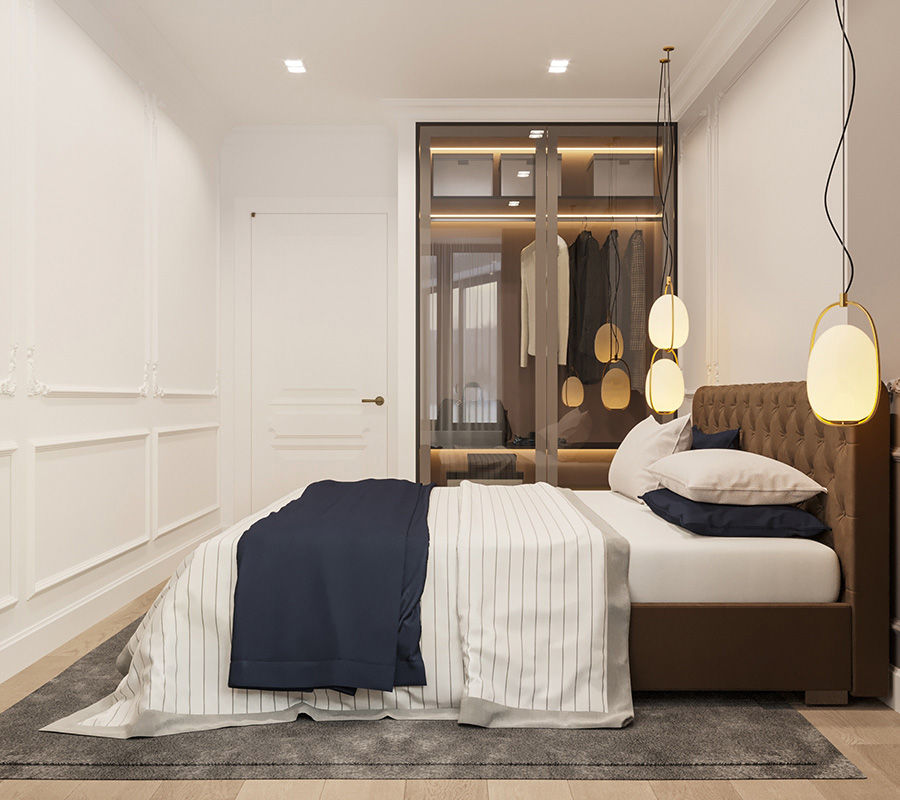 Design interior/ stil modern/ 107m2/ proiecte/ dormitoare/ decor/ arhitectură/ apartament foto 11