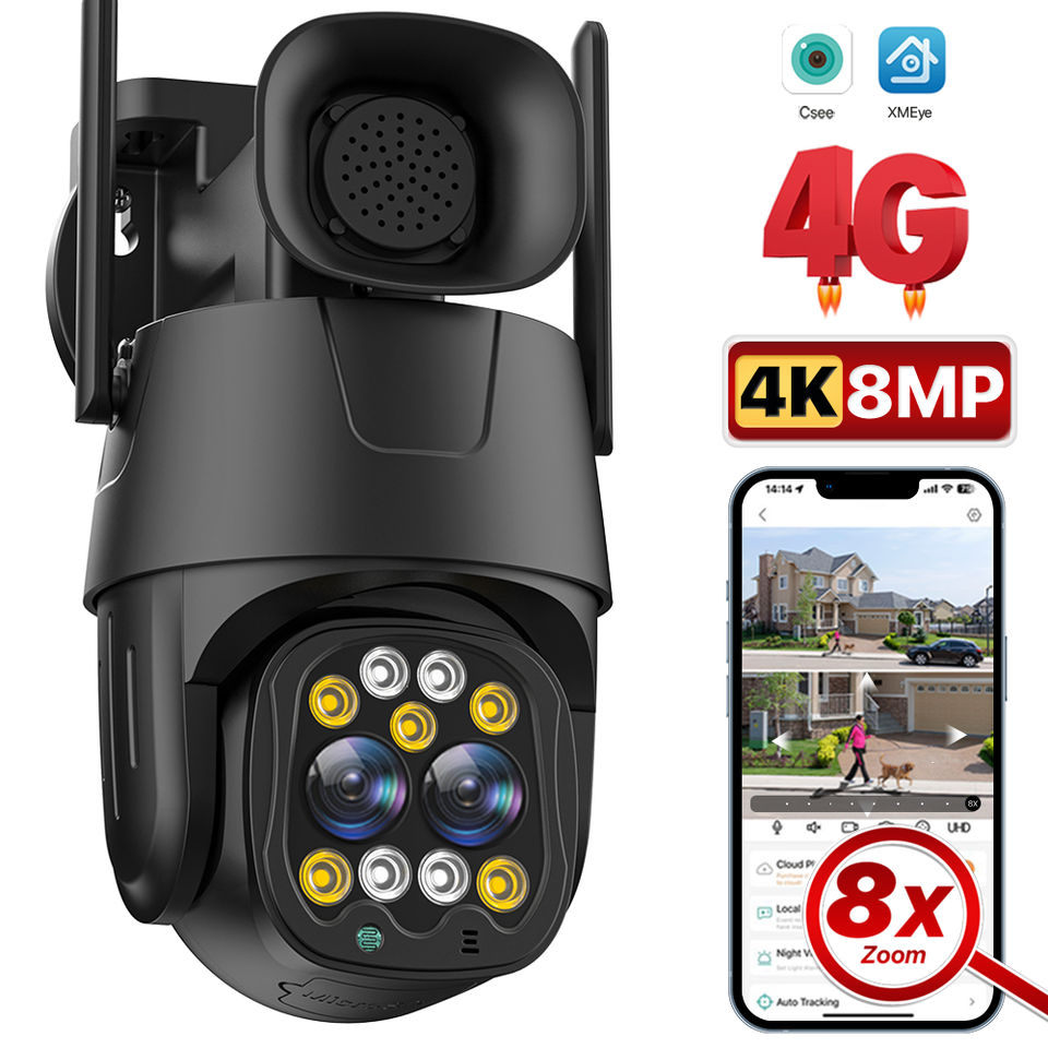Camera de supraveghere 4G, cu cartela sim, CamHipro 5MP/8MP foto 2