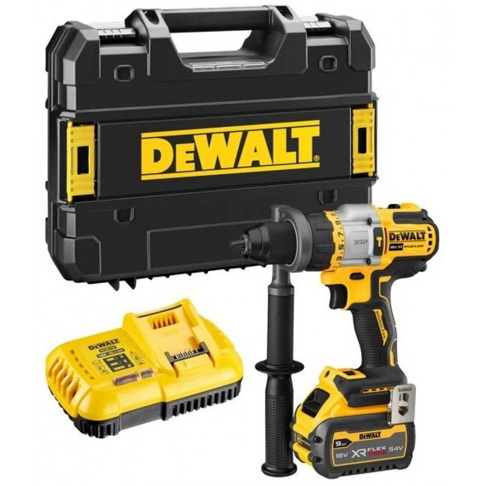 Дрель-шуруповёрт аккумуляторная бесщёточная ударная DeWALT DCD999X1