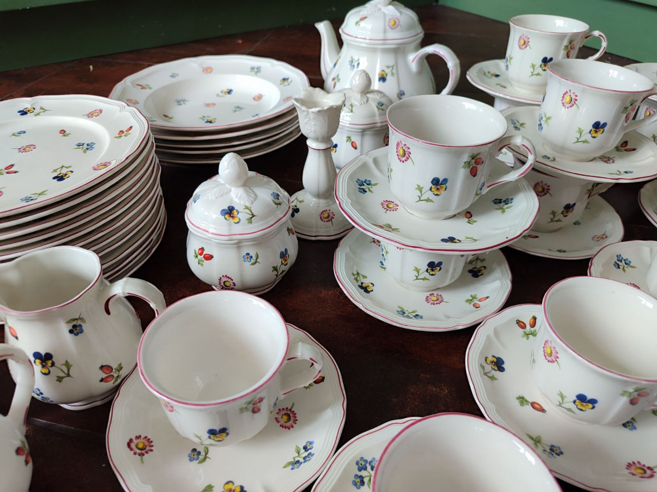 Villeroy Boch Petite Fleur Assiette, Porcelaine, Blanc, 29,2x 29,2x 8,5cm, 6unités De215