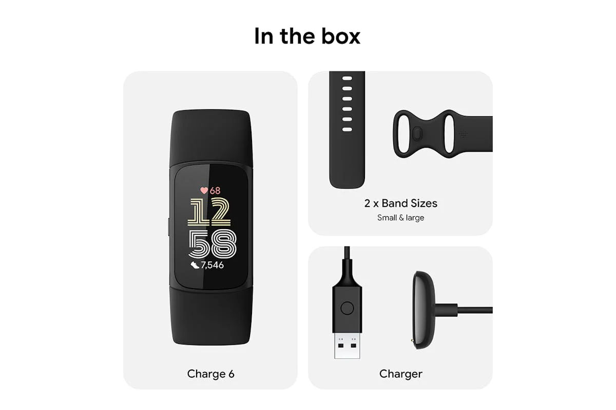 Новый  Fitbit Charge 6, GPS + glonass, Bluetooth, NFC, Черный фото 5