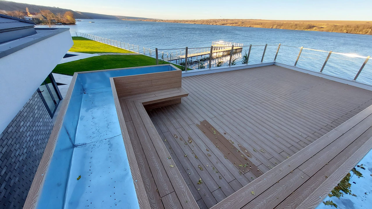 Balustrade din profile wpc lemn plastifiat decking (террасная доска)древесно-полимерный композит foto 15