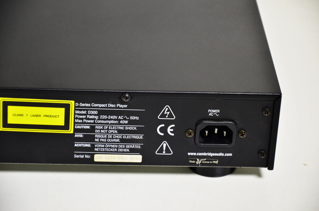 Cambridge Audio D300 Special Edition Compact Disc Player foto 8