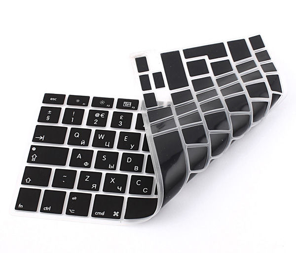 Силиконовая накладка для клавиатуры Apple MacBook (с русскими буквами) фото 2