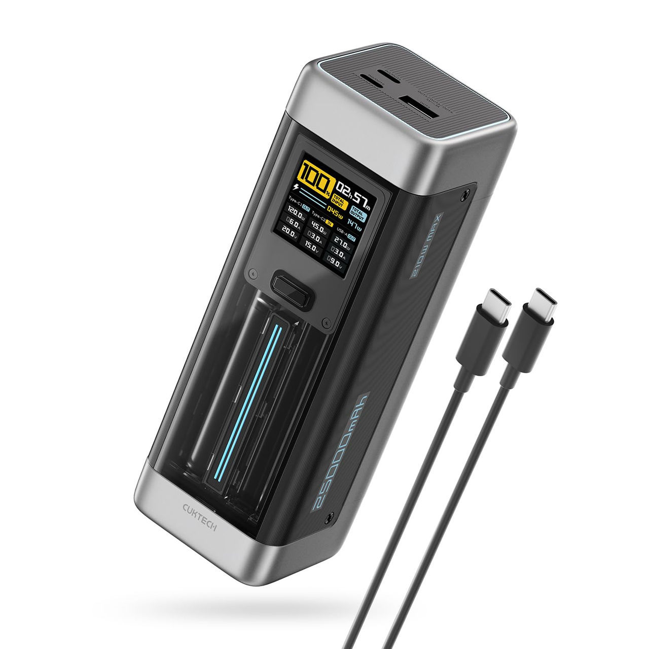 Cuktech 20 Power Bank 25000mAh 210W MAX фото 0