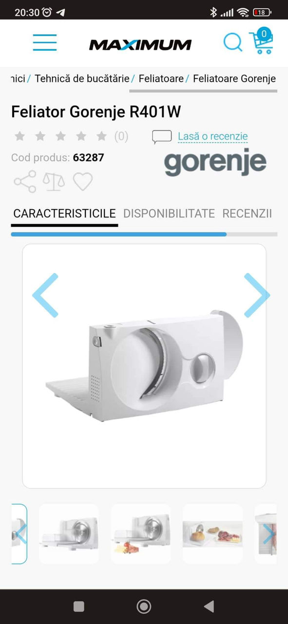 Feliator nou în cutie gorenje R401W