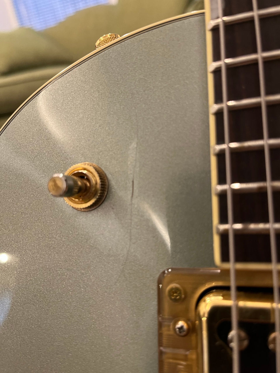 Gretsch guitar, microphone stands, keyboard stand foto 2