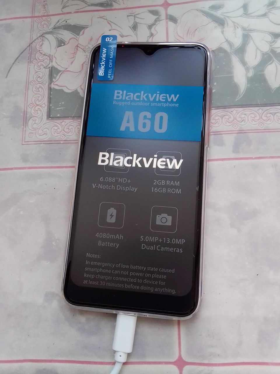 Blackview A60 2/16Гб с экраном 6.1 дюйма. Не дорогой и надёжный+колонка  блютуз в подарок!