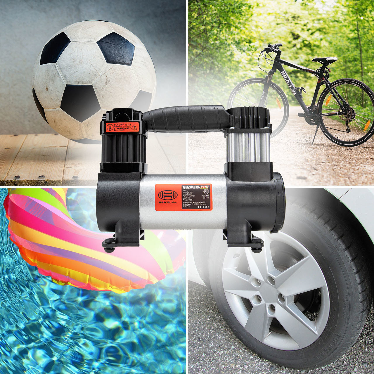 Heyner Bigair 40litri Pro Premium Kompressor 12v ''big air 40l'' lamplight / Гарантия, доставка! foto 8