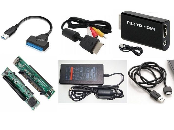 Адаптер IDE/HDD 2.5 Sata to USB 3.0, PS2 to HDMI, кабель AV/блок ...