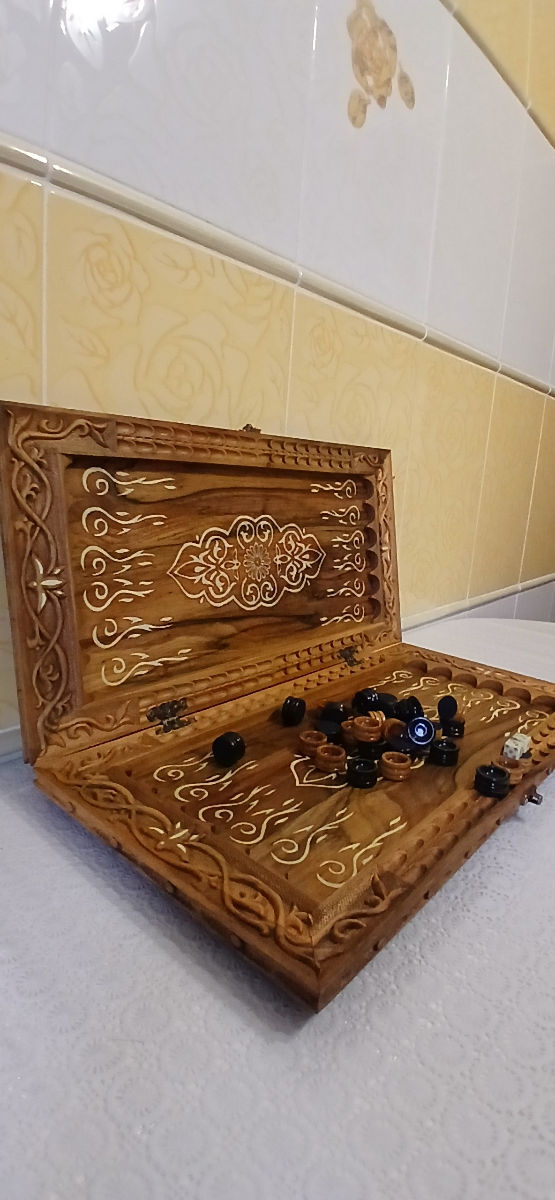Нарды резные ореховые пано Печенька эксклюзив! foto 13