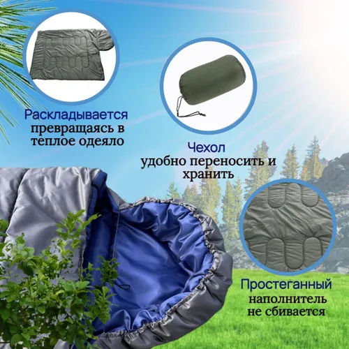 Спальный мешок туристический (утеплённый) foto 7