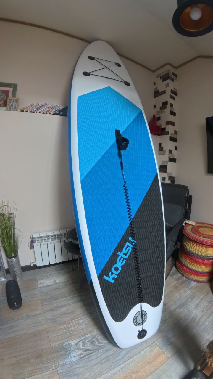  Новый надувной Сапборд \ Sup Board Koetsu blue 10'6, полный комплект  фото 0
