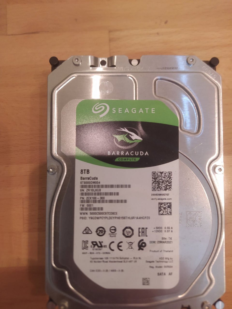 Seagate Barracuda ST8000DM004 8TB