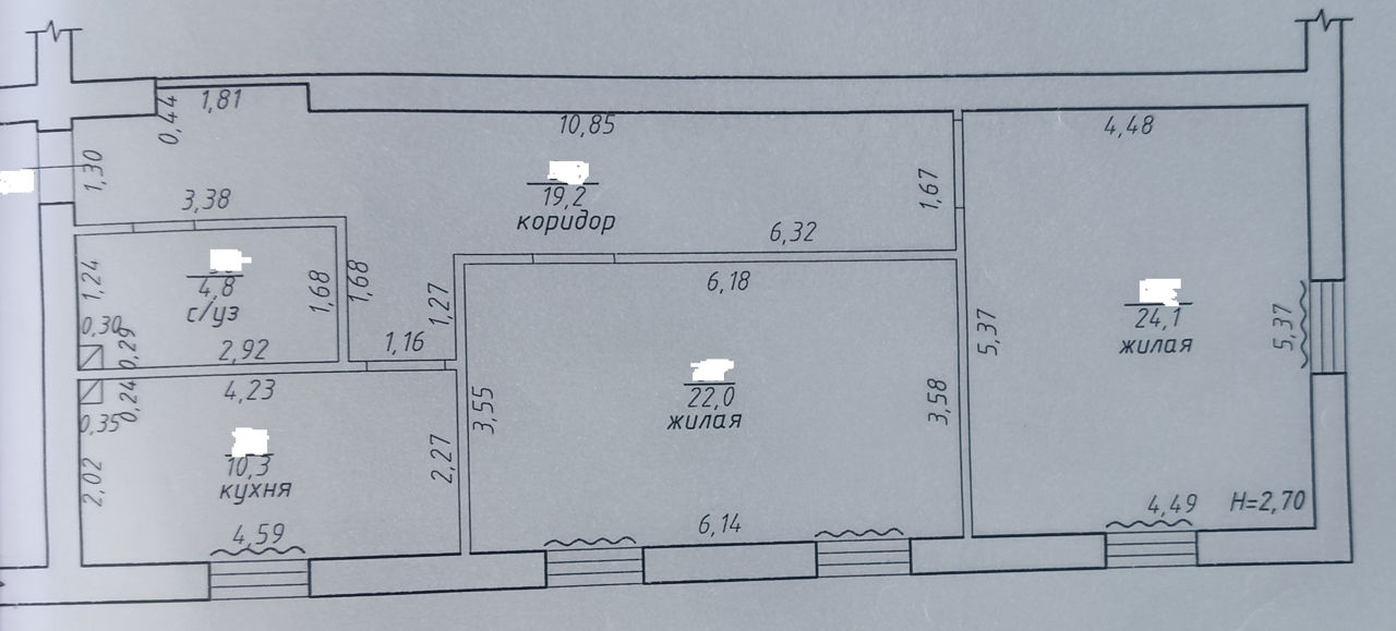 Apartament cu 2 camere, 81 m², 1 etaj