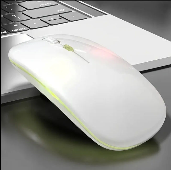 Mouse alb cu bluetooth wifi foto 2