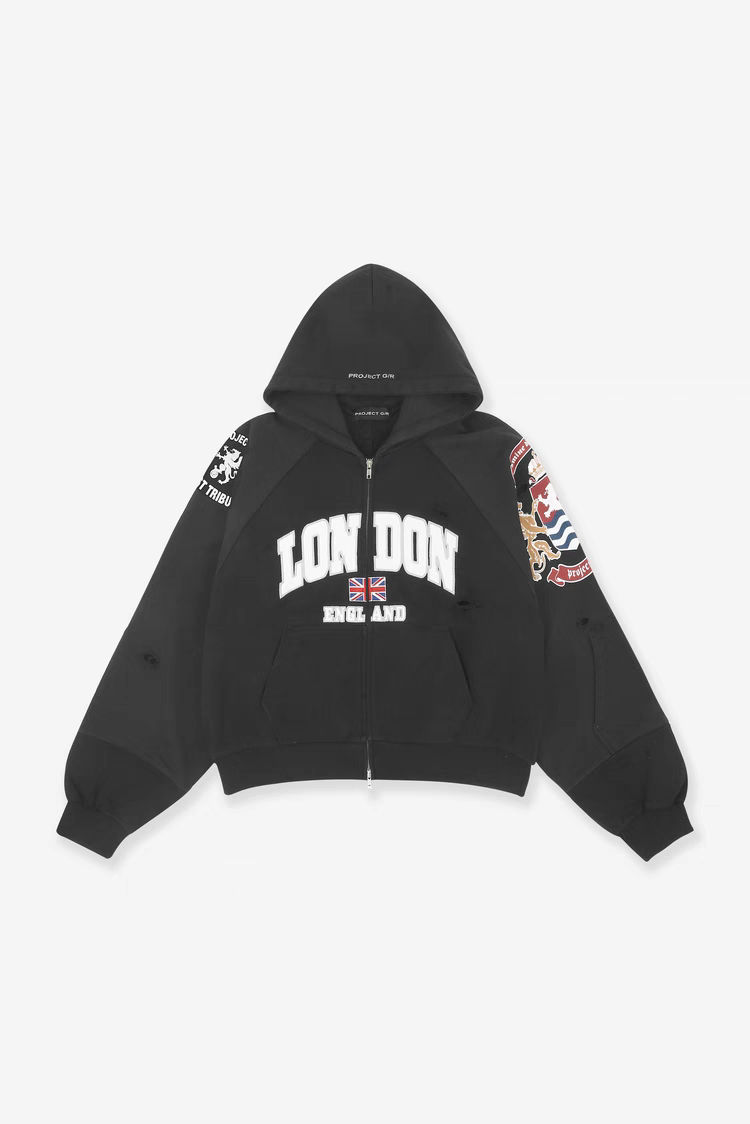 Project GR Zip Hoodie - London Black фото 0