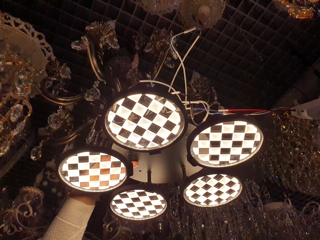 Лед люстры lustre led