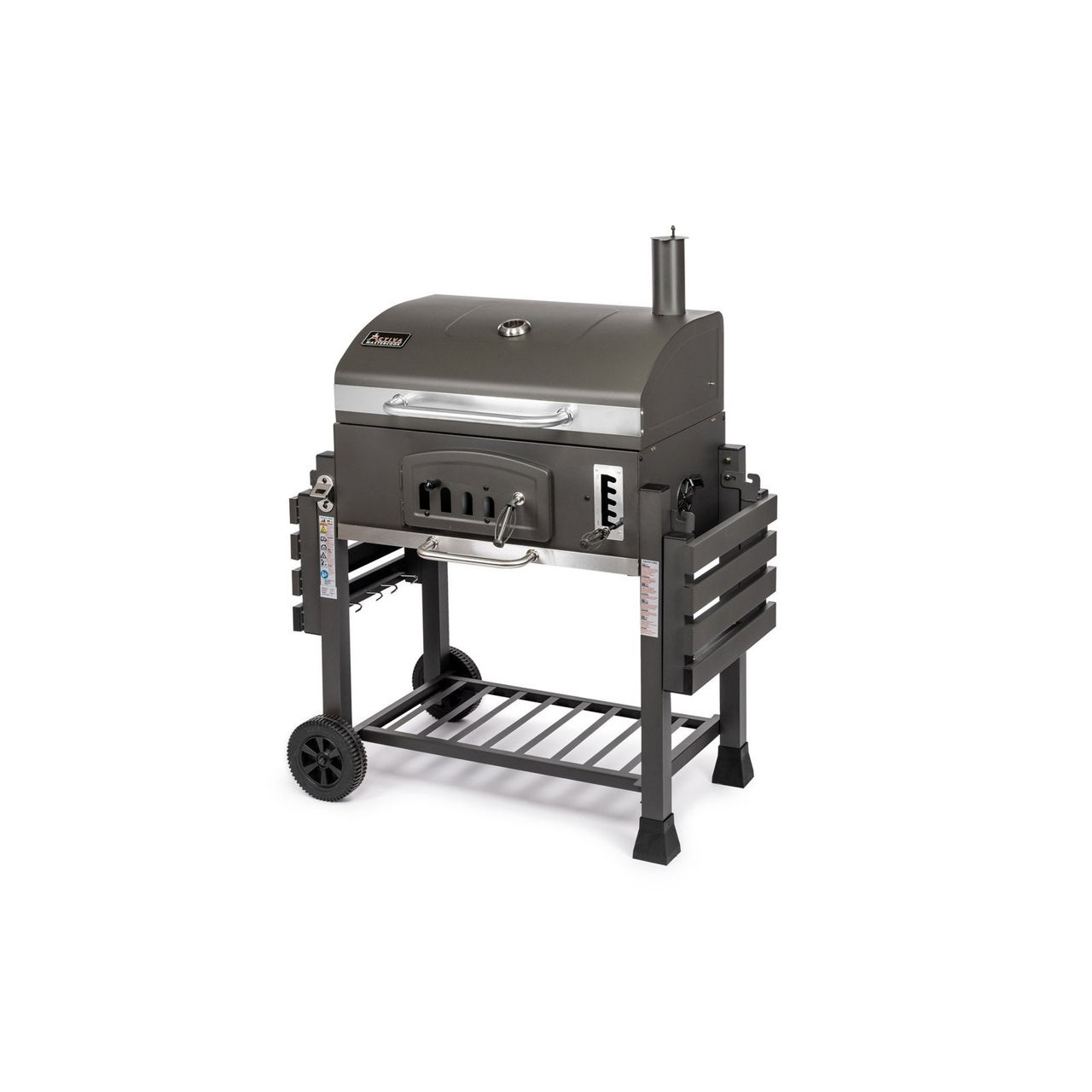Grill / Mangal / Gratar pe carbuni Activa Angular XXL, cu grille din fonta. foto 2