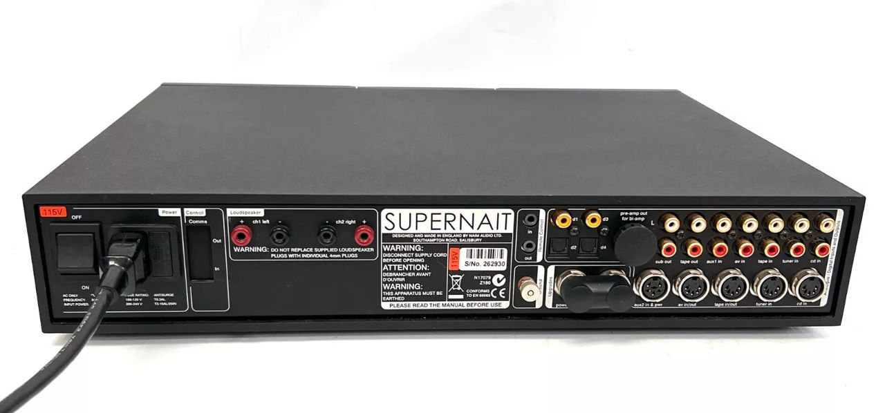 Naim Supernait Integrated Amplifier with Remote / Hi End / Made in UK фото 5