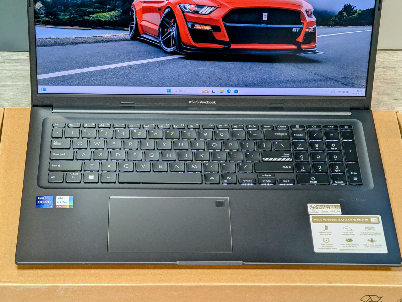 Laptop Asus Vivobook 17X IPS (Core i9 13900H/16Gb DDR4/1TB NVMe SSD/Iris Xe Graphics/17.3" FHD IPS) foto 6
