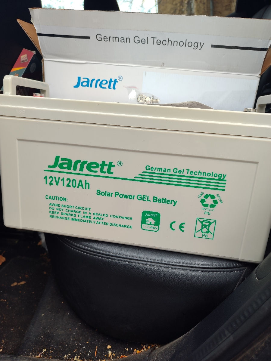 Аккумулятор гелевый 12V/120A Jarrett фото 1