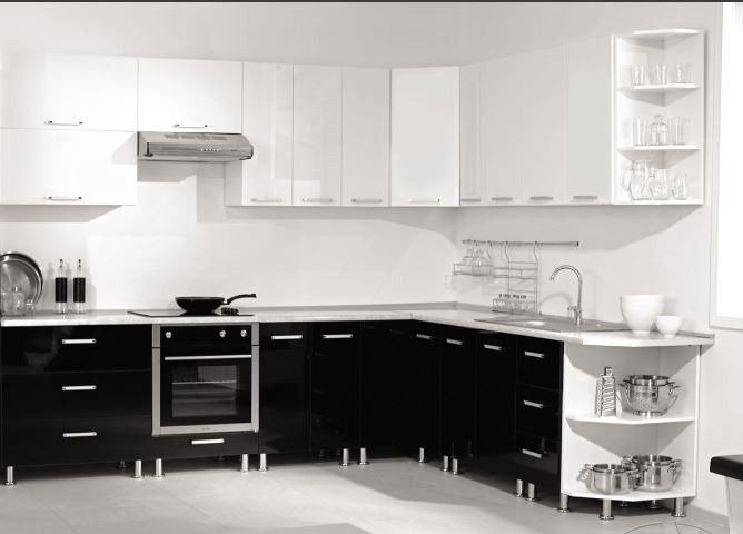 Bucatarie Ambianta Perla White/Black (2.1x2.4m) foto 0