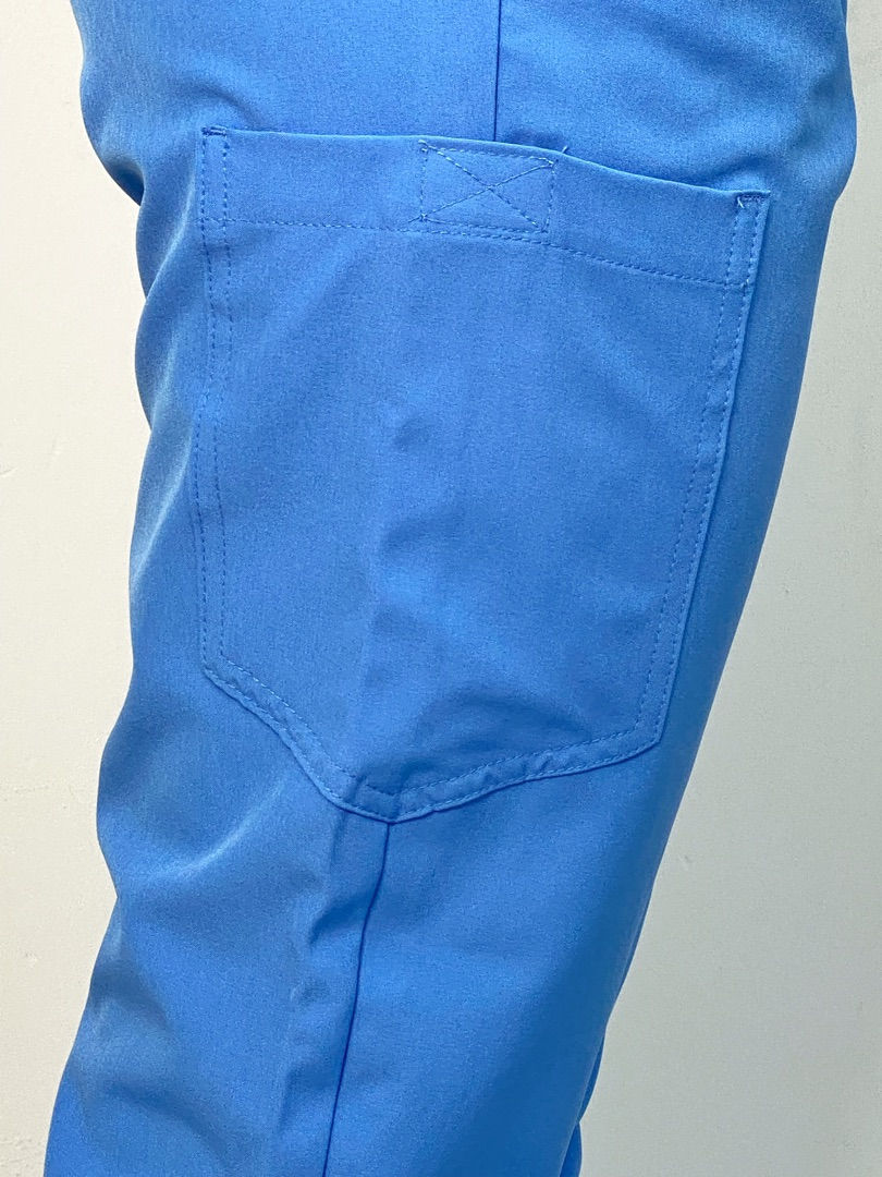 Pantalonii medicali fiber - albastru-deschis / медицинские брюки fiber - голубой foto 1