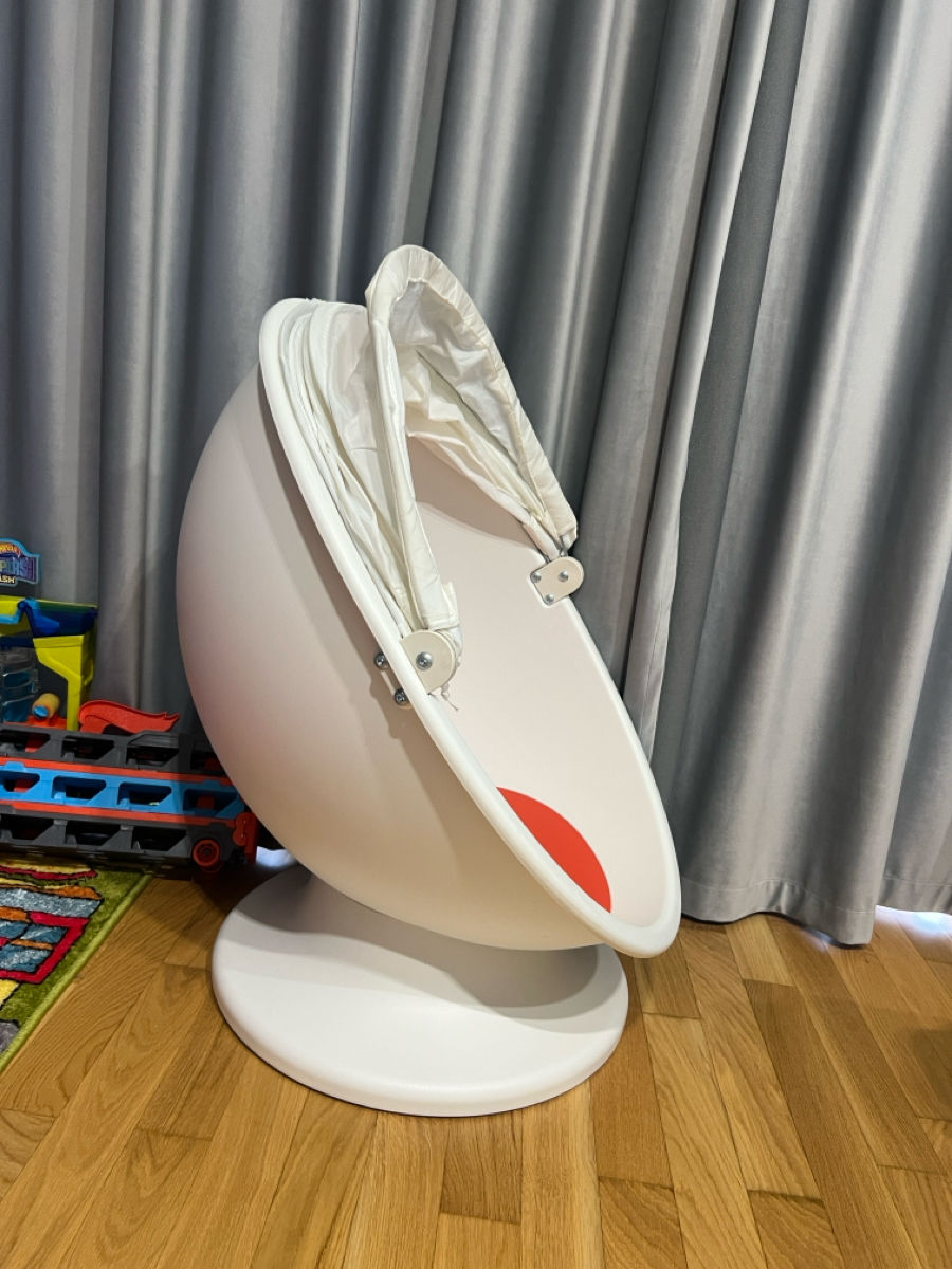 Fotoliu rotativ pentru copii Ikea PS Lomsk (Alb/Rosu) фото 2